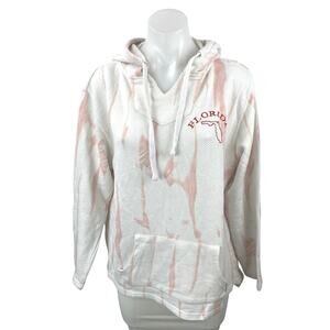 Dreamsicle Graphic Tie-Dye Yoga Gym Athletic Activewear Hoodie Sweatshirt Top L